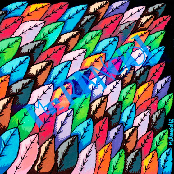 Detalle Lámina Original Ilustración Plujas